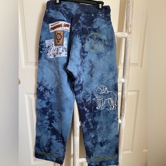 Camp High “Head East” sweatpants tie dyed and printed size L/XL - Picture 2 of 14